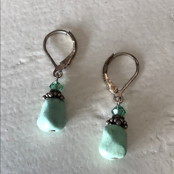Marie Chavez Turquoise Drop Earrings - Picture 3 of 12